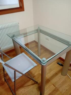 TAVOLO FISSO JOLLY 90X70 + sedia pieghevole TAVOLO FISSO JOLLY 90X70 + sedia pieghevole